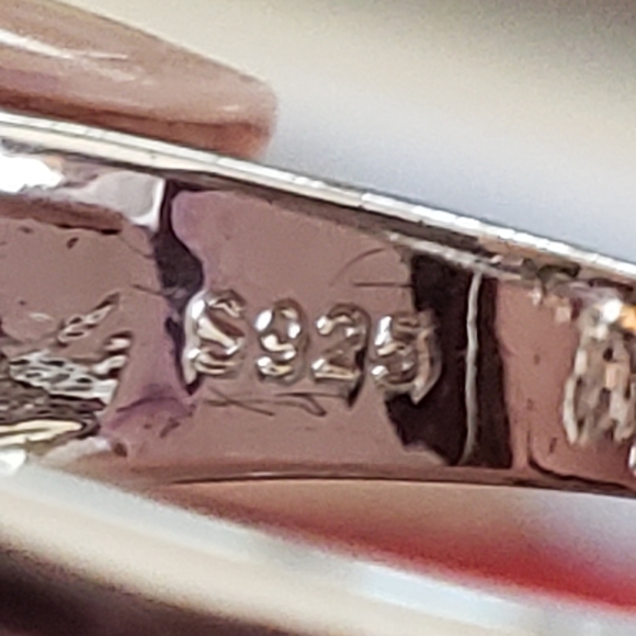 NWT Morganite & CZ cocktail ring Size 10 GORGEOUS 925 - Picture 3 of 3
